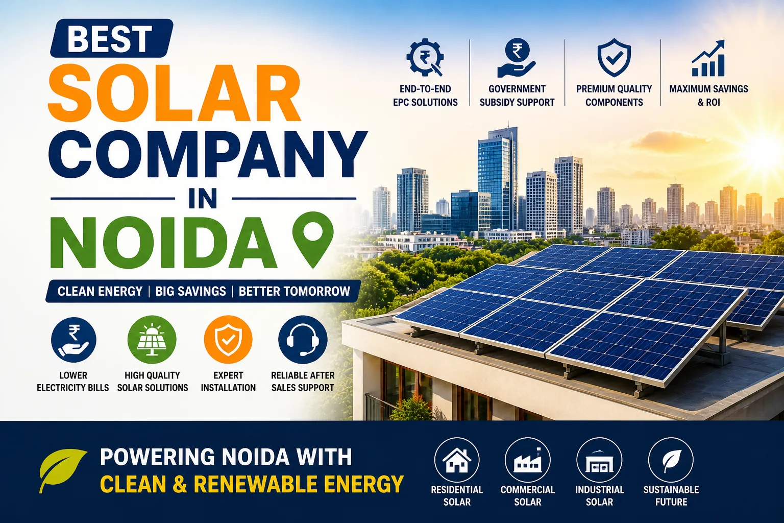 Best Solar Company in Noida – A Complete Guide to Choosing the Right Solar Partner