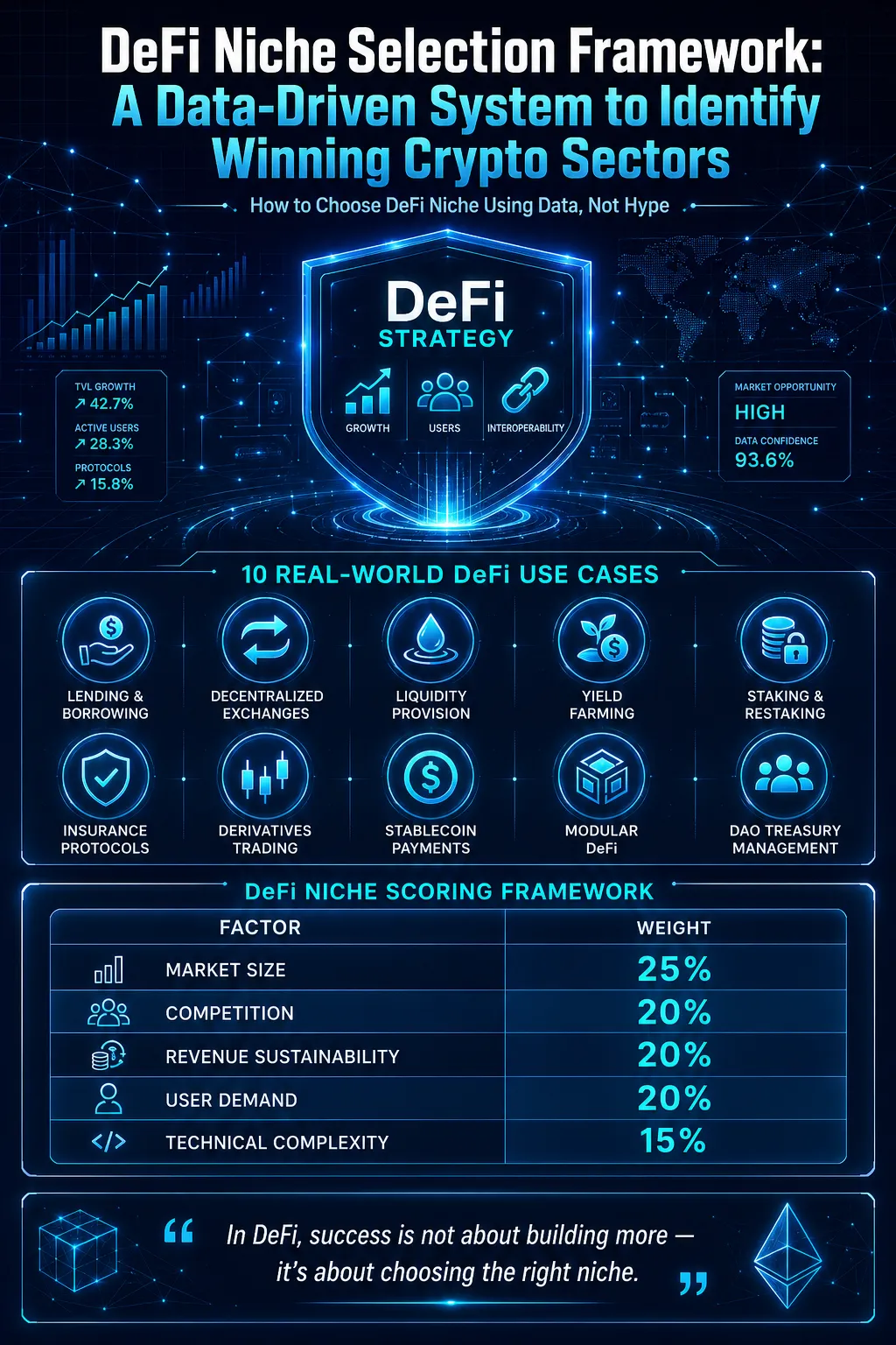 DeFi Niche Selection Framework: A Data-Driven System to Identify Winning Crypto Sectors
