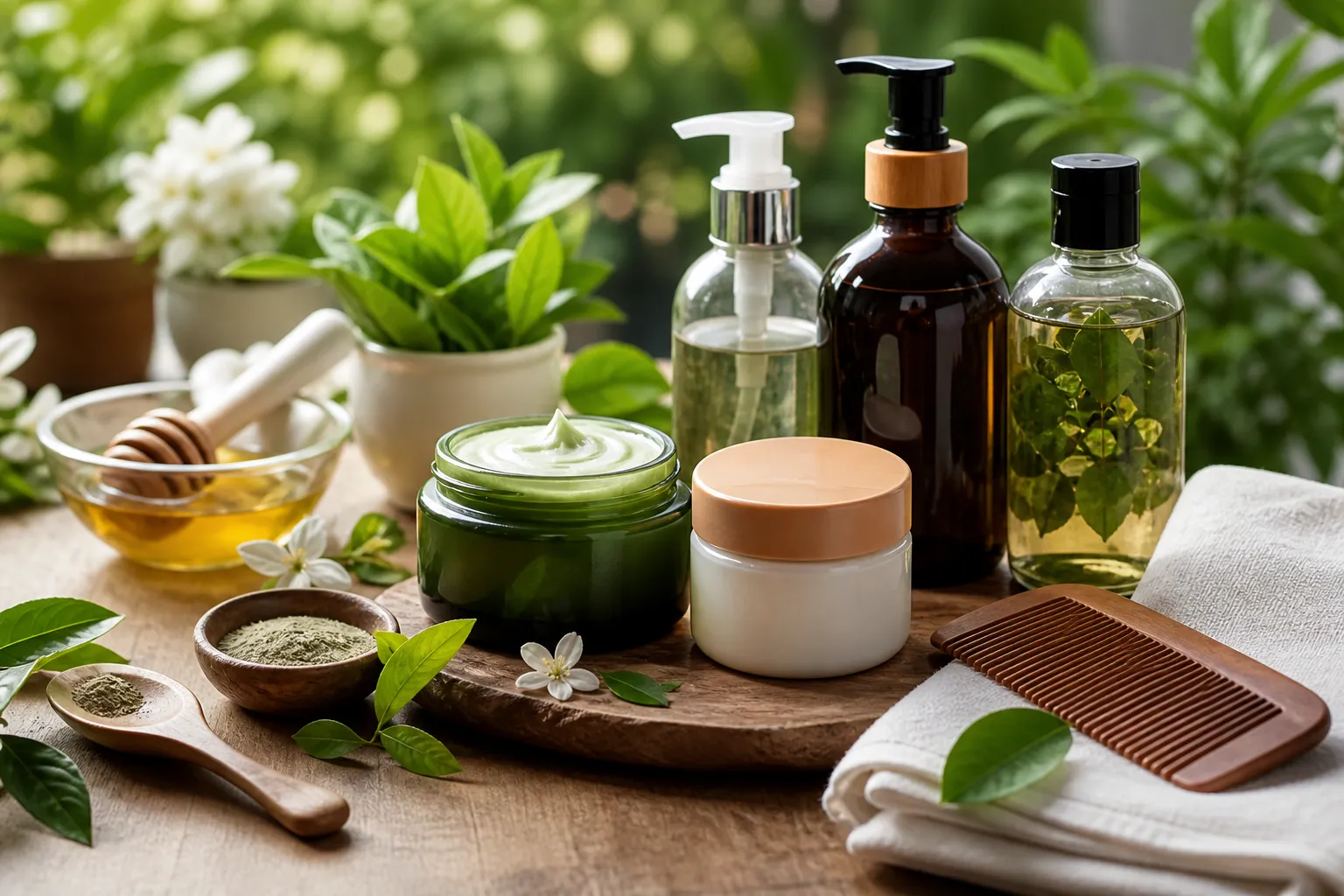Complete Hair & Skin Care Routine Using Natural Skin Care Products and Herbal Shampoos