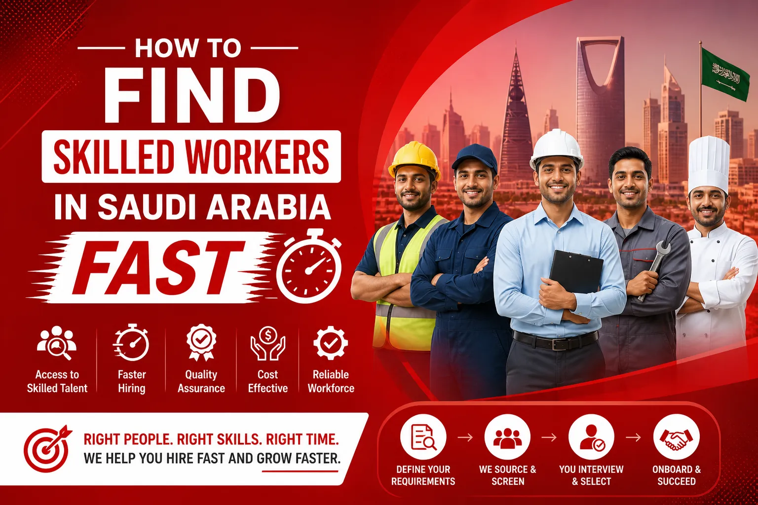 How to Find Skilled Workers in Saudi Arabia Fast