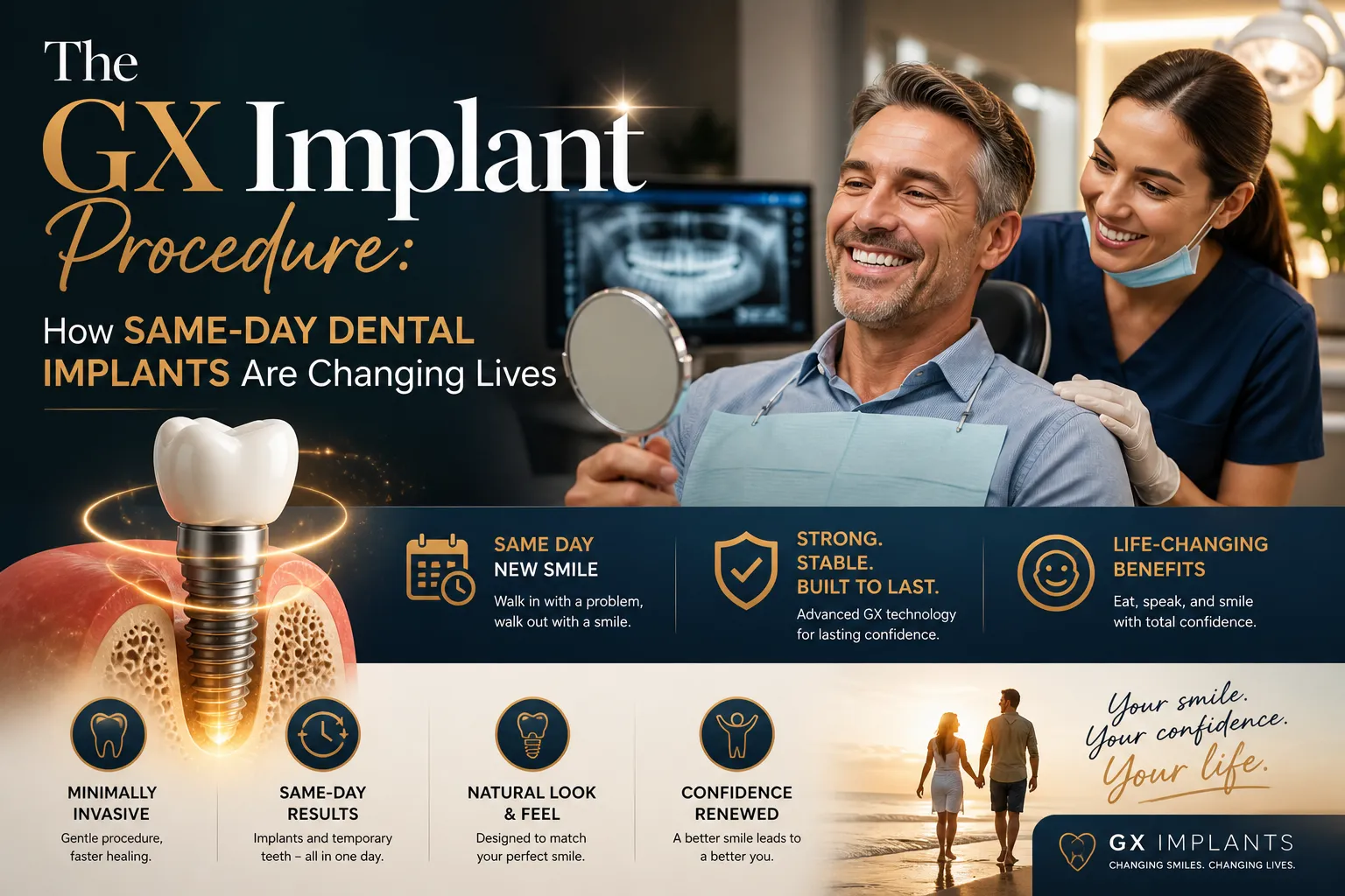 The GX Implant Procedure: How Same-Day Dental Implants Are Changing Lives