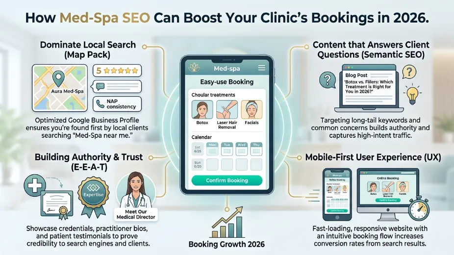 How Med-Spa SEO Can Boost Your Clinic’s Bookings in 2026