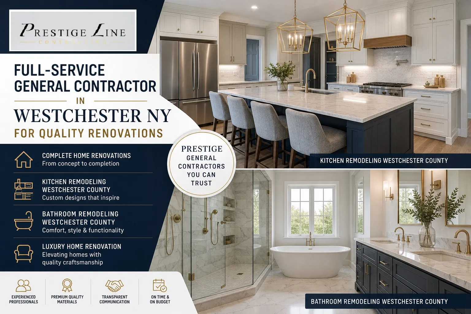 Your Go-To Full-Service General Contractor in Westchester NY for Superior Renovations