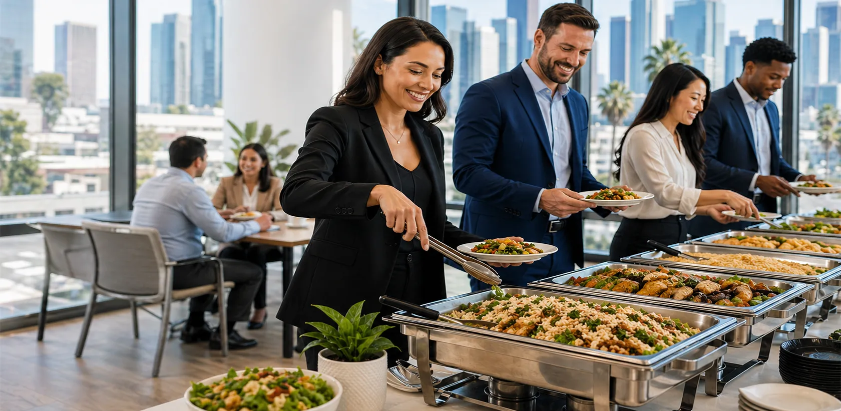 Corporate Lunch Catering in Los Angeles: What Top Companies Choose for Office Meals