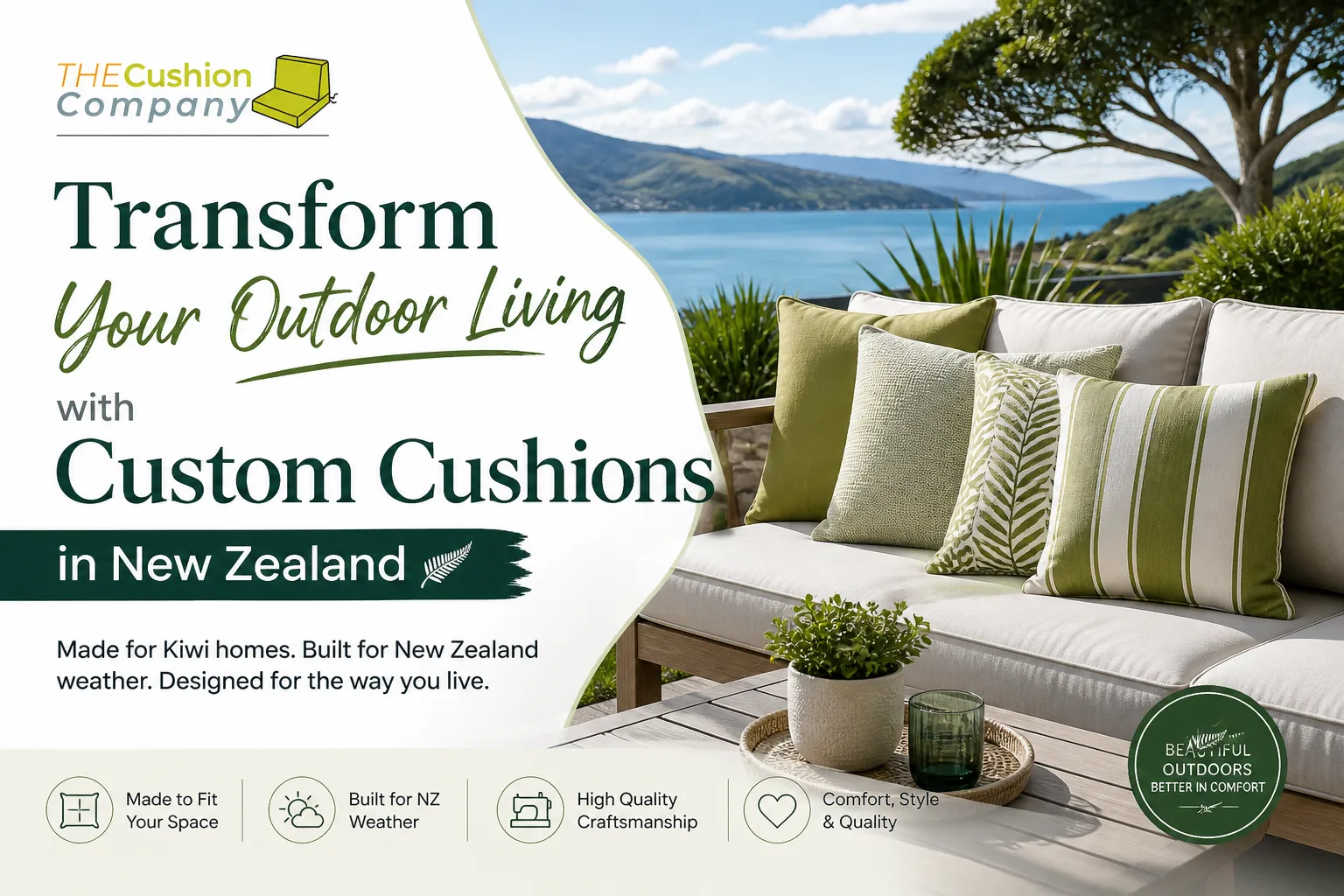 Transform Your Outdoor Living with Custom Cushions in New Zealand