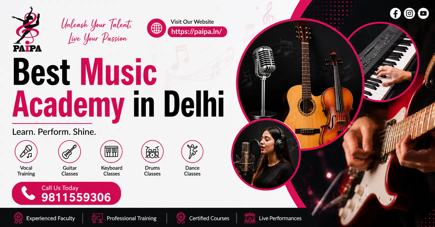 Which is the Best Music Academy in Delhi for Professionals?