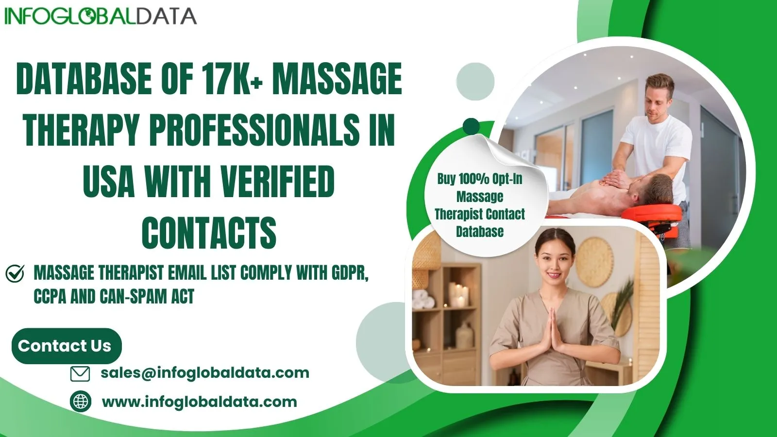 Massage Therapist Email List from InfoGlobalData: Connect with Wellness Professionals Nationwide