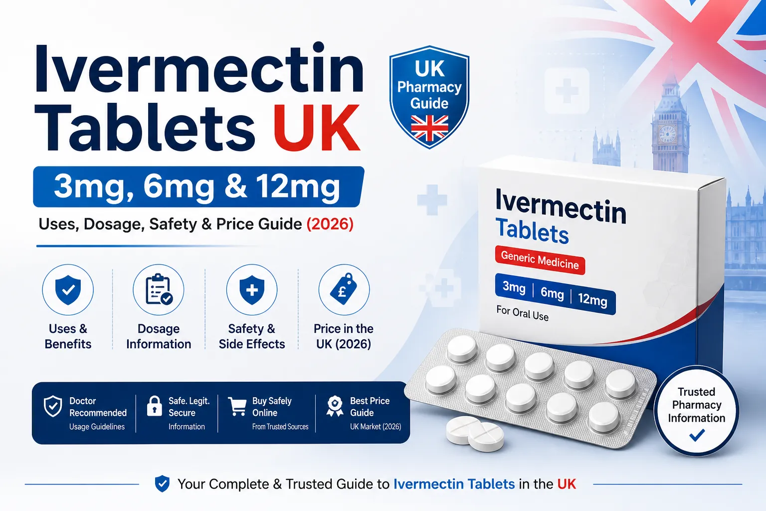 Ivermectin Tablets UK: Everything You Need to Know About 3mg, 6mg, 12mg (2026 Guide)
