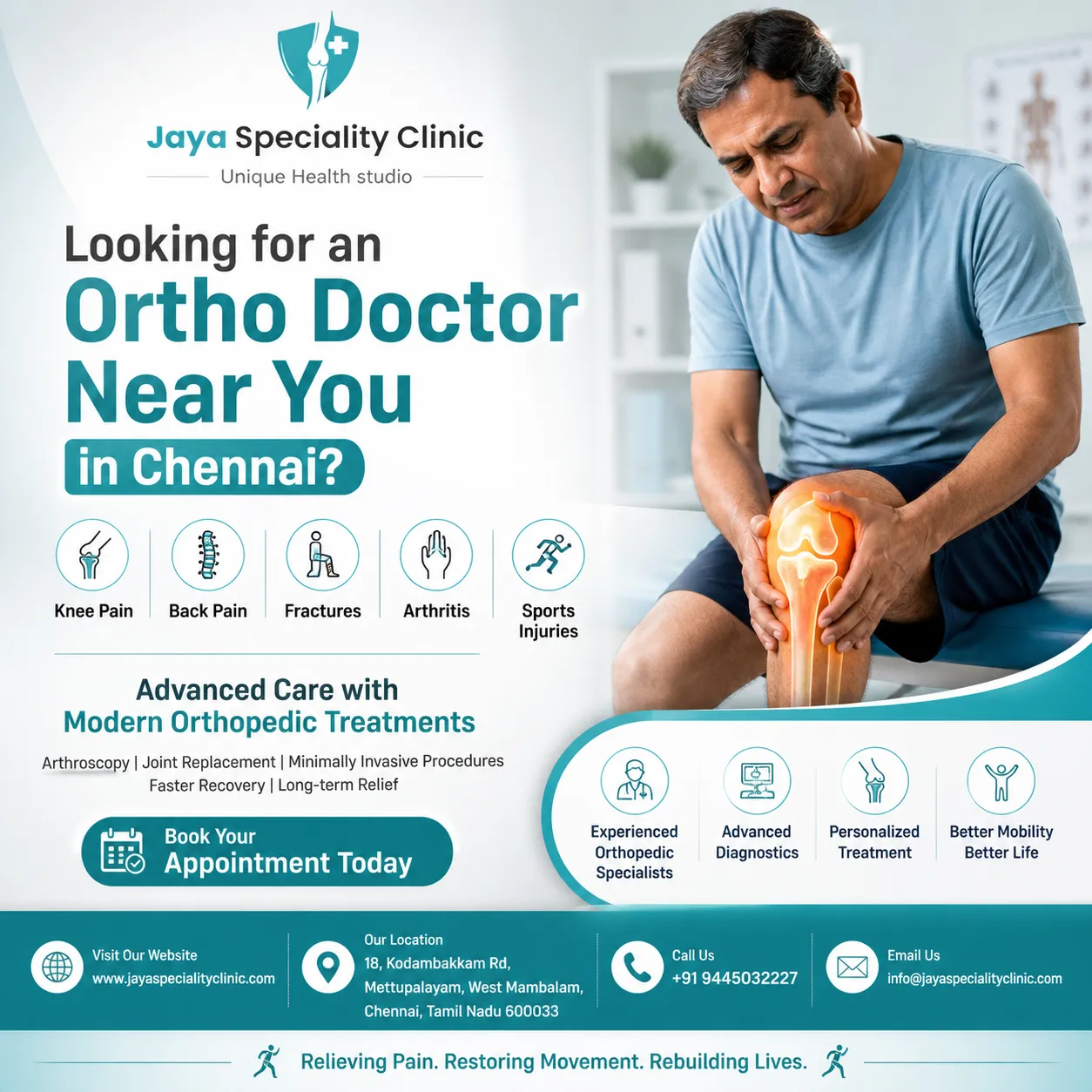 Looking For Ortho Doctor Near in Chennai ?