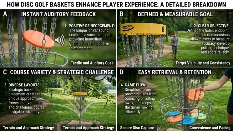 How Permanent Disc Golf Baskets for Courses Improve Player Experience?
