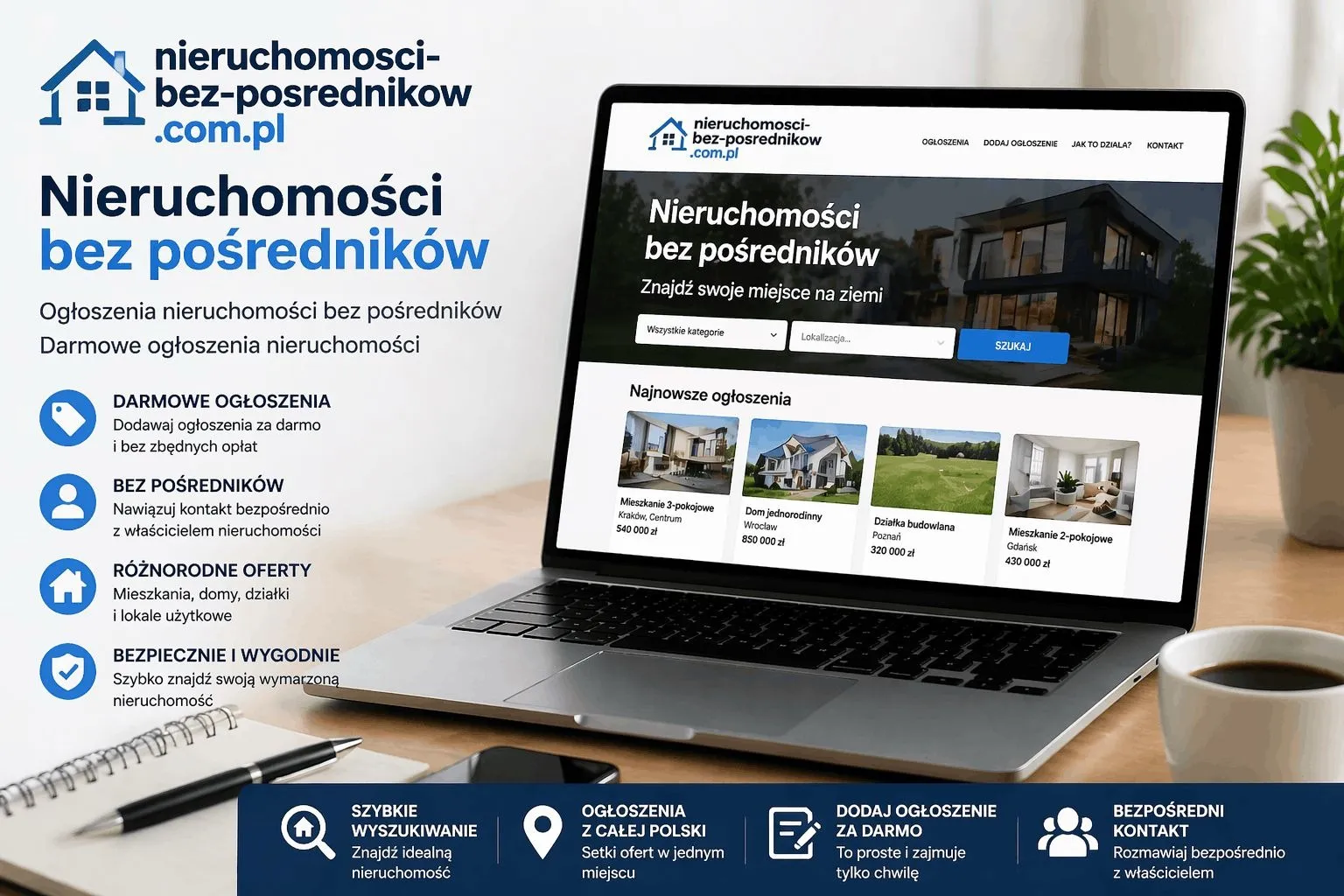 Ogłoszenia nieruchomości bez pośredników – prosty sposób na sprzedaż, zakup i wynajem