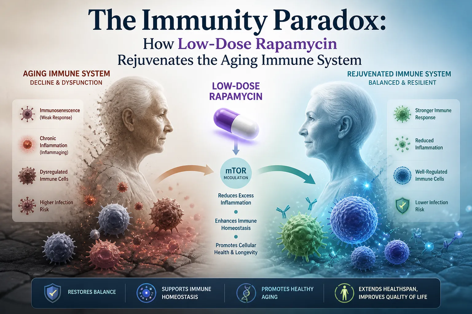Rapamycin Anti-Aging Benefits: The Complete 2026 Guide to How It Reverses Immune Aging