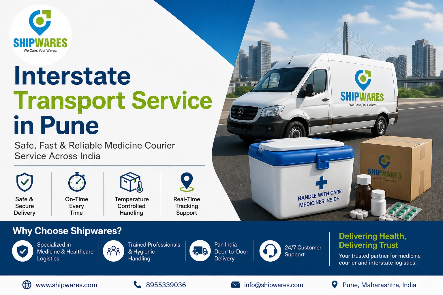 Interstate Transport Service in Pune: Ensuring Safe and Timely Medicine Delivery Across Cities