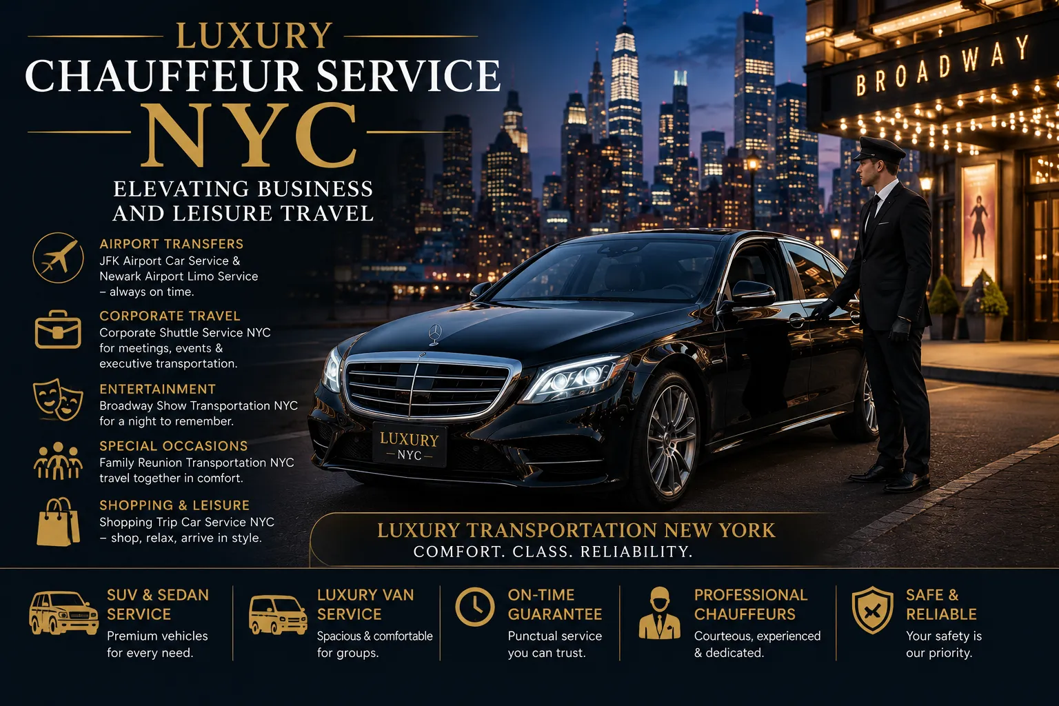 Luxury Chauffeur Service NYC: Elevating Business and Leisure Travel