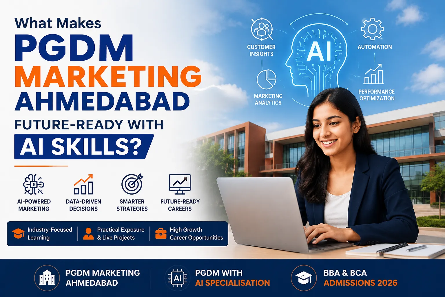 What Makes PGDM Marketing Ahmedabad Future-Ready with AI Skills?