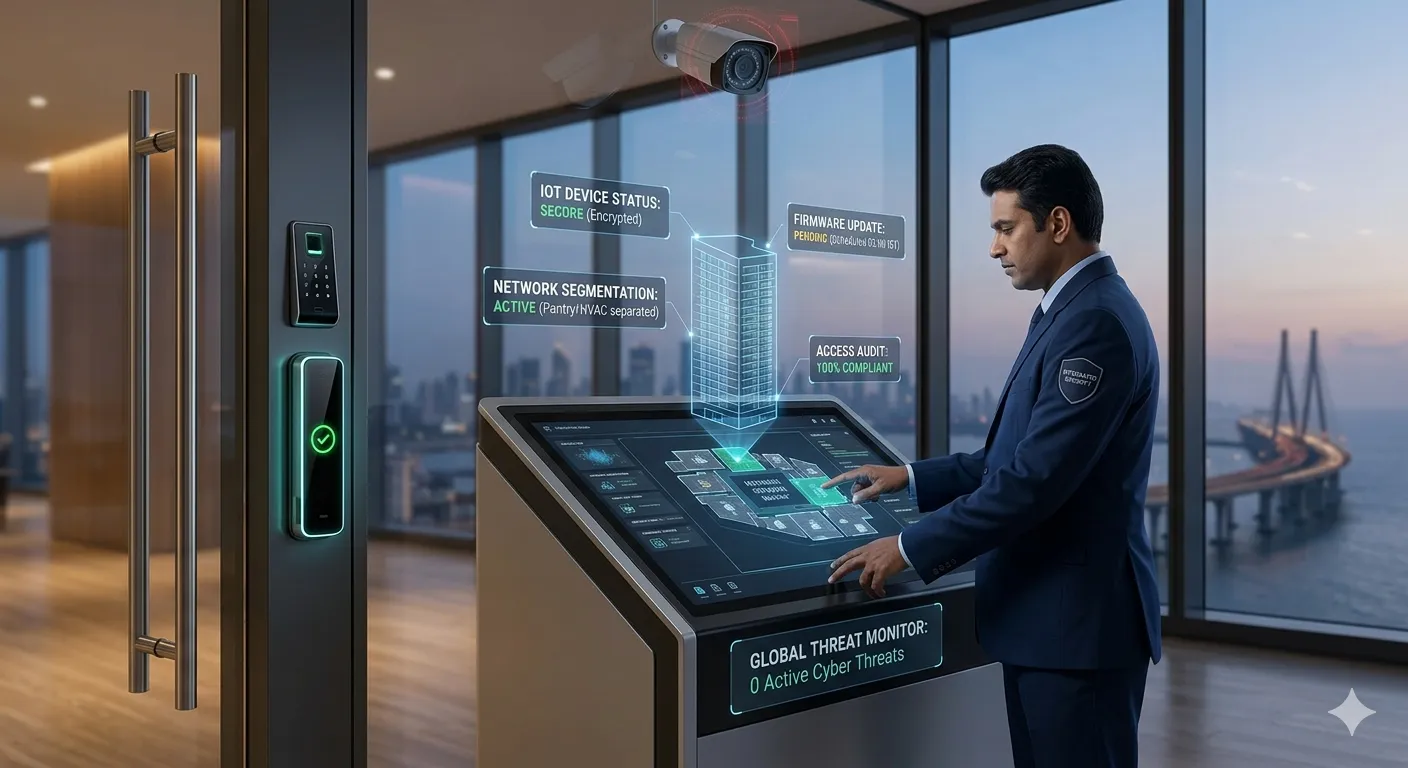 Security Beyond the CCTV Camera: Why modern office safety now includes cybersecurity for your smart lights and Wi-Fi-enabled locks.