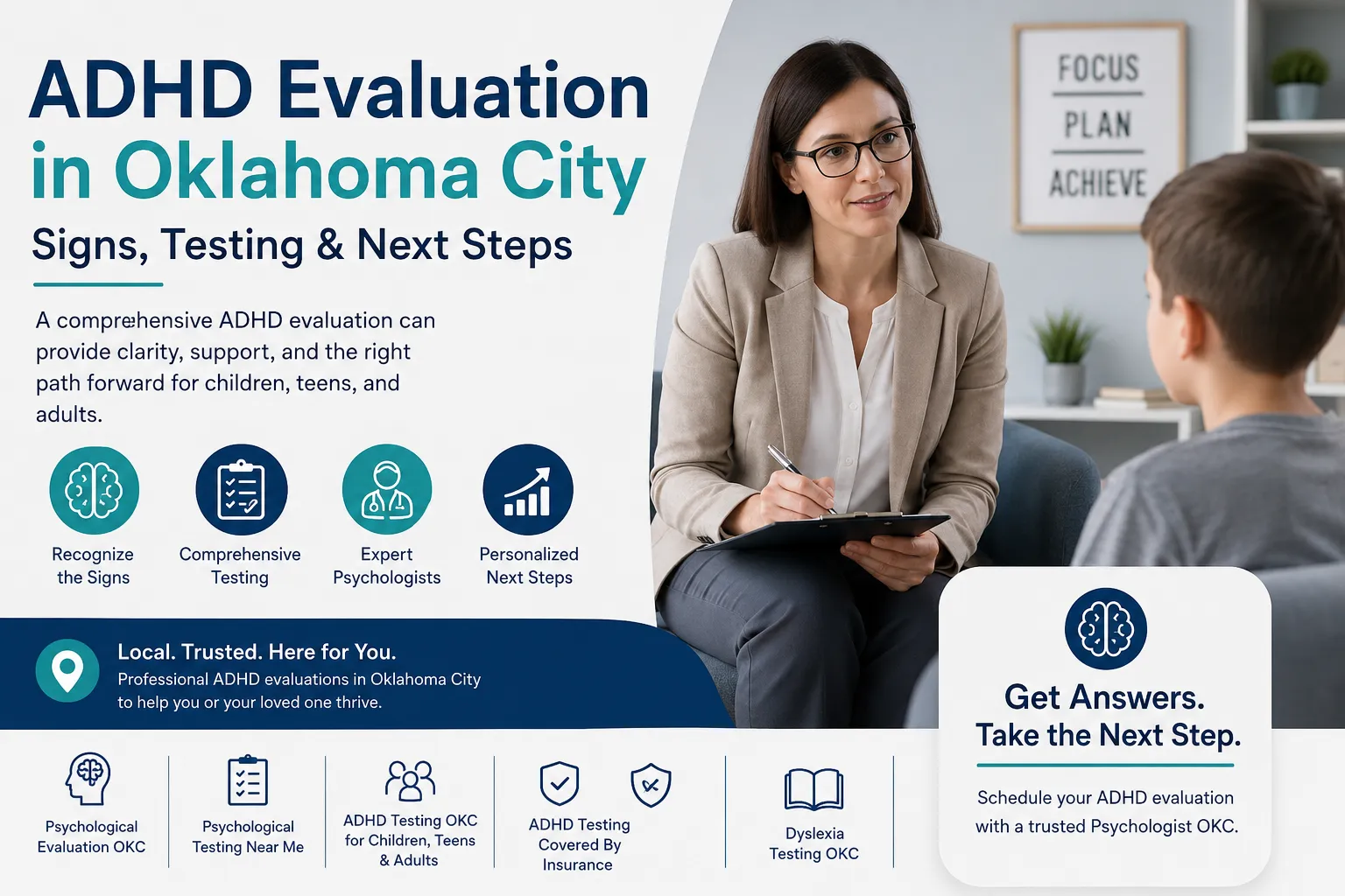 ADHD Evaluation in Oklahoma City: Signs, Testing & Next Steps
