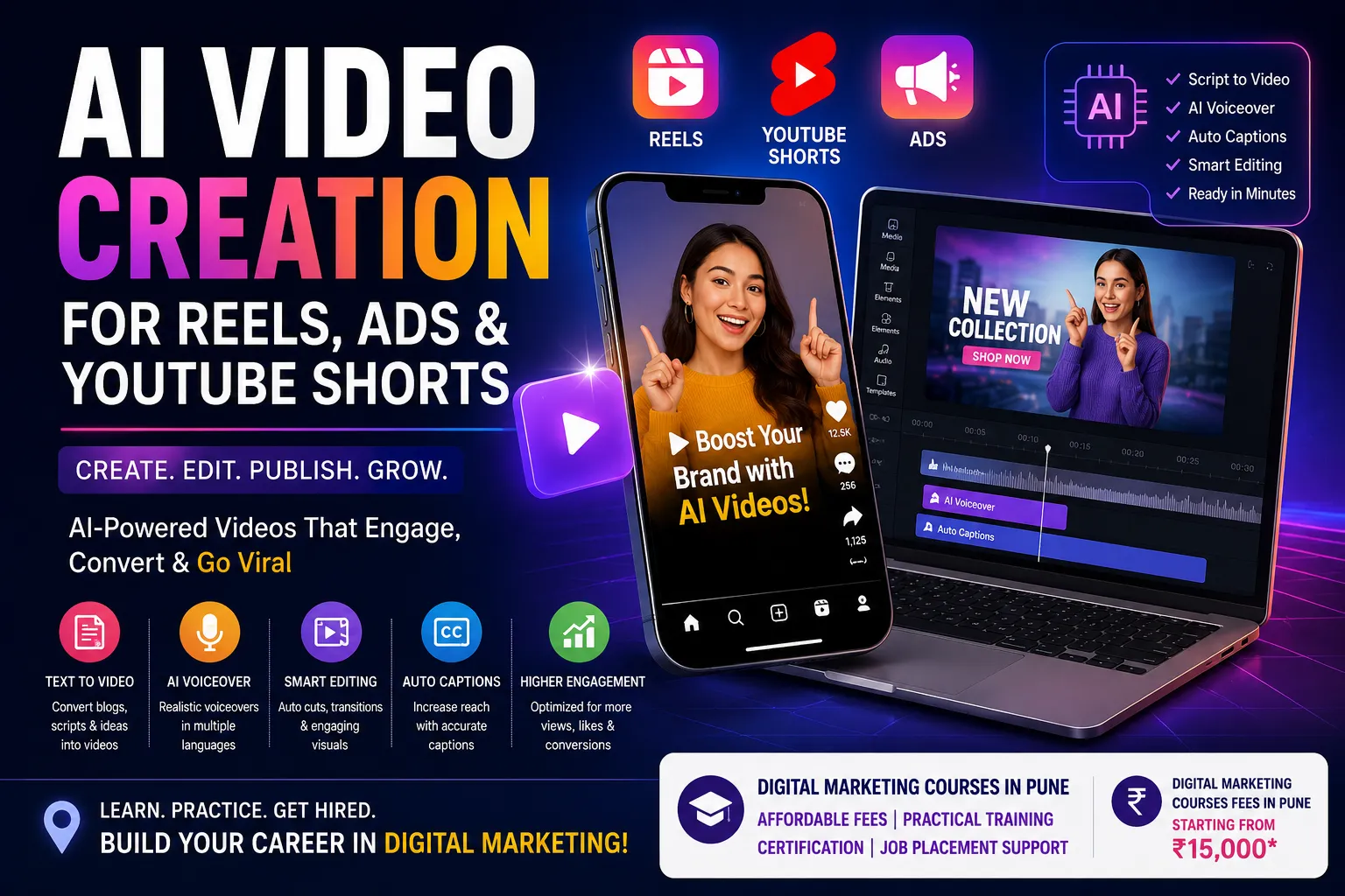 AI Video Creation for Reels, Ads & YouTube Shorts: The Future of Content Marketing