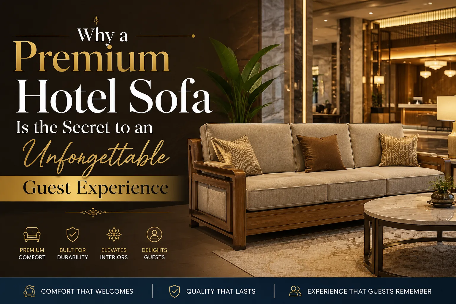 Why a Premium Hotel Sofa Is the Secret to an Unforgettable Guest Experience
