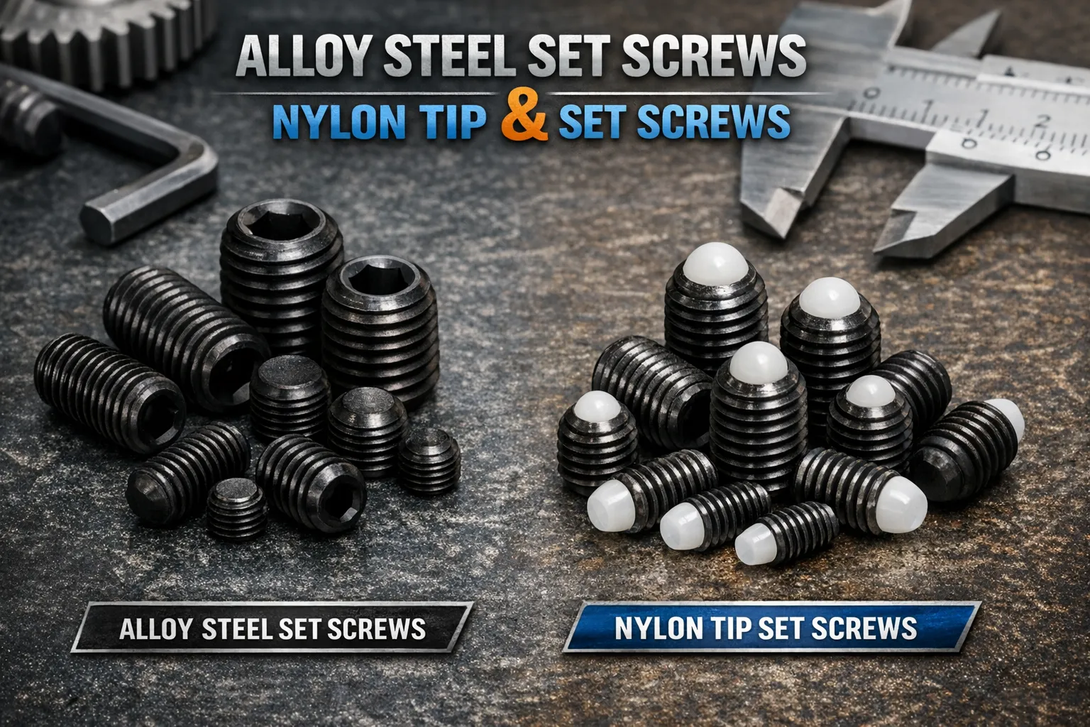 A Complete Guide to Alloy Steel Set Screws and Nylon Tip Set Screws