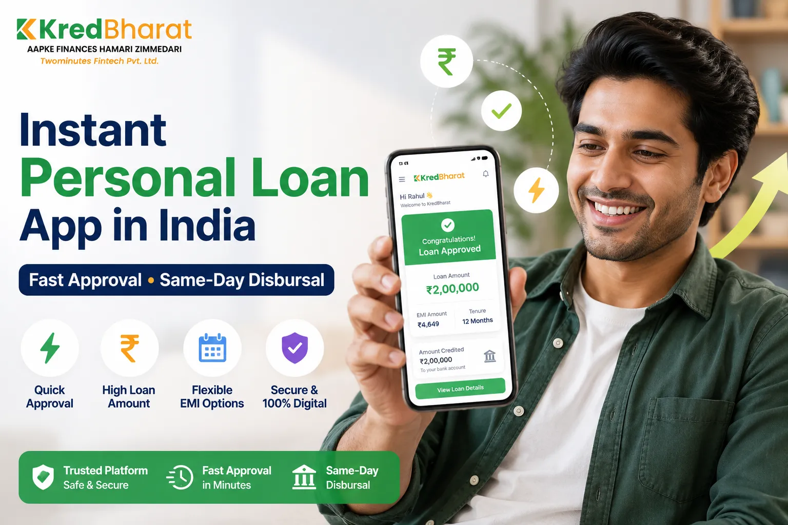 Top Instant Personal Loan Apps in India with Fast Approval & Same-Day Disbursal