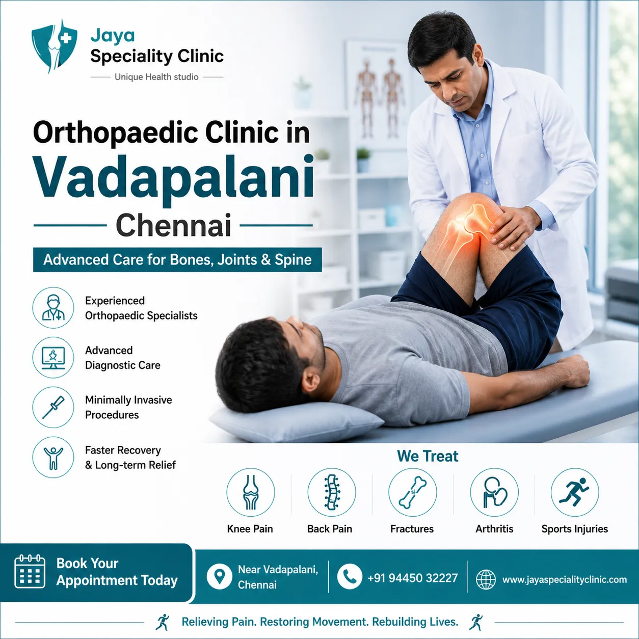 Best Orthopaedic Clinic in Vadapalani Chennai – Expert Bone & Joint Care