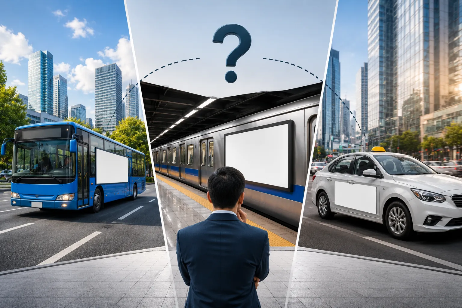 How to Choose Between Bus, Metro, and Cab Advertising