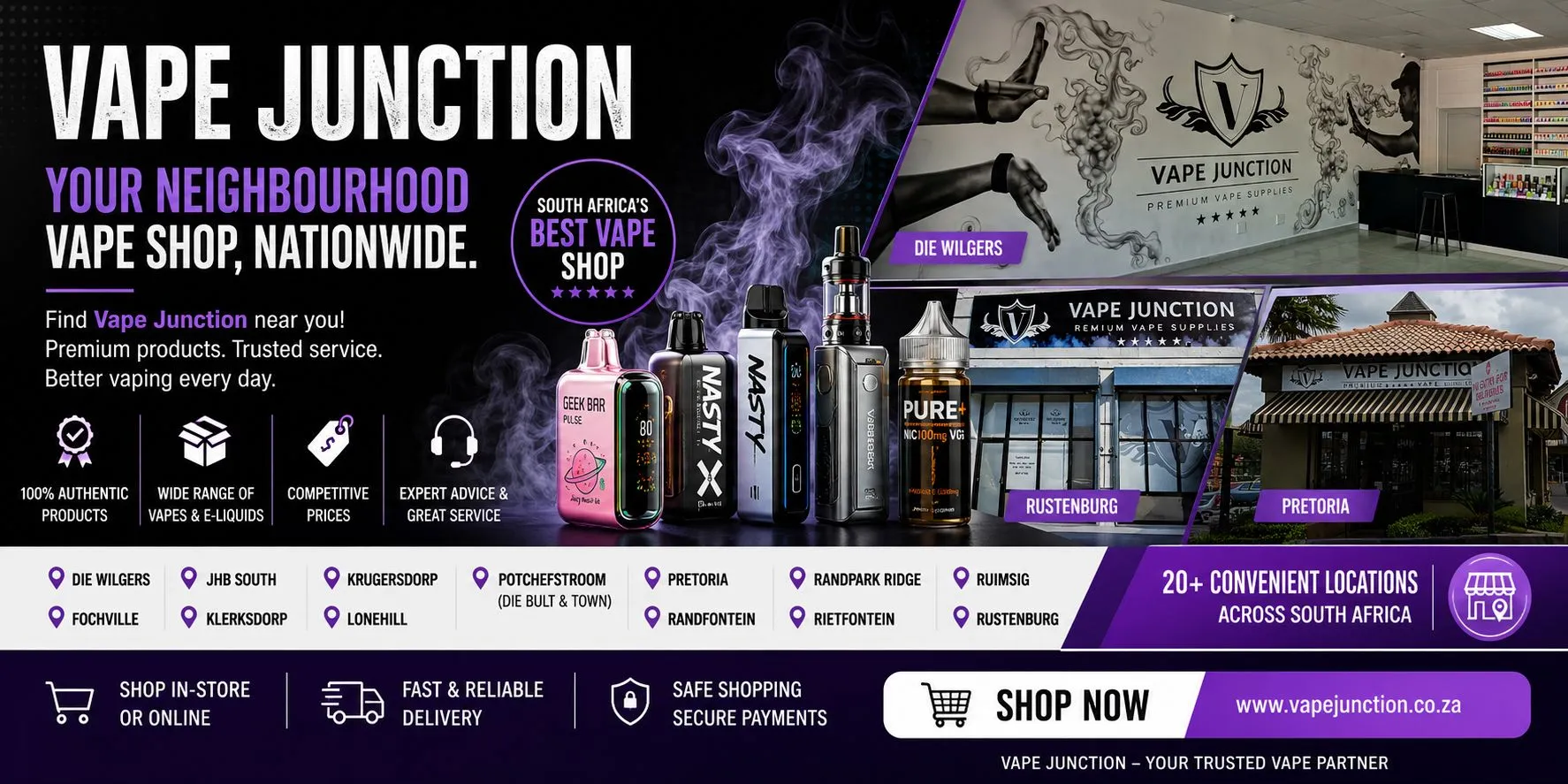 South Africa’s Best Vape Shops: Find Vape Junction Near You