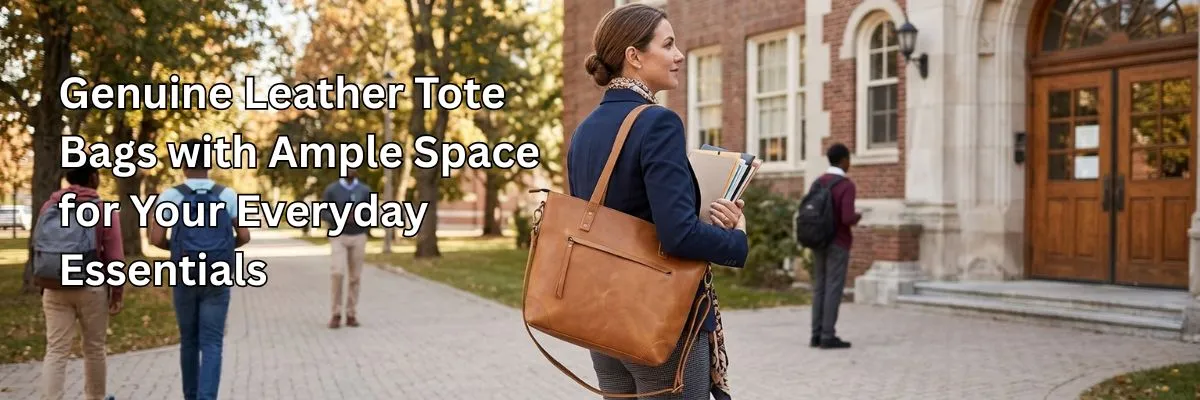 Genuine Leather Tote Bags with Ample Space for Your Everyday Essentials