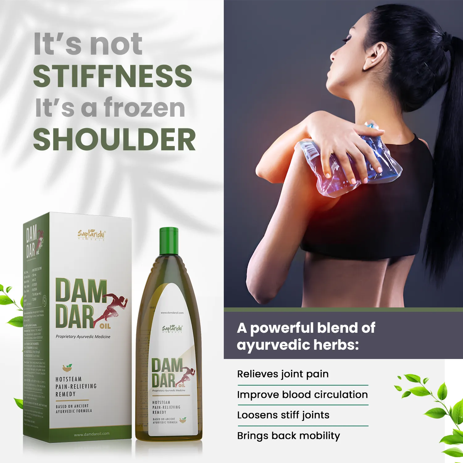 Damdar Ayurvedic Oil: The Natural Way to Relieve Joint Pain