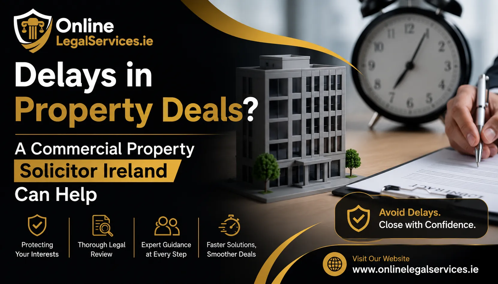 Delays in Property Deals? A Commercial Property Solicitor Ireland Can Help