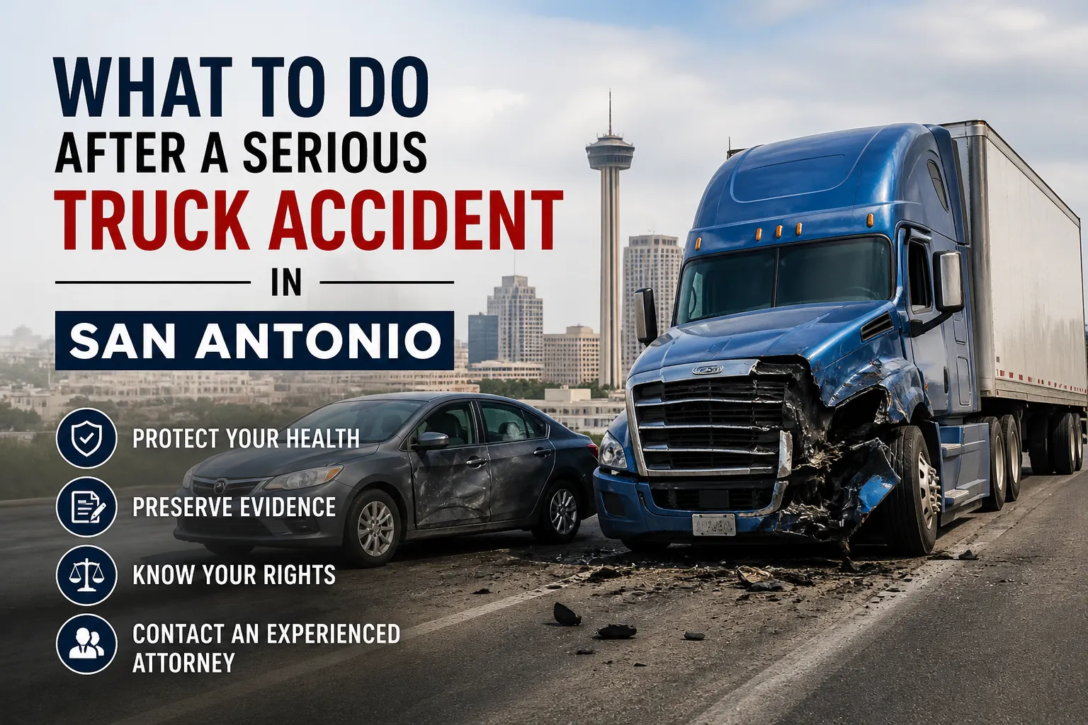 What to Do After a Serious Truck Accident in San Antonio