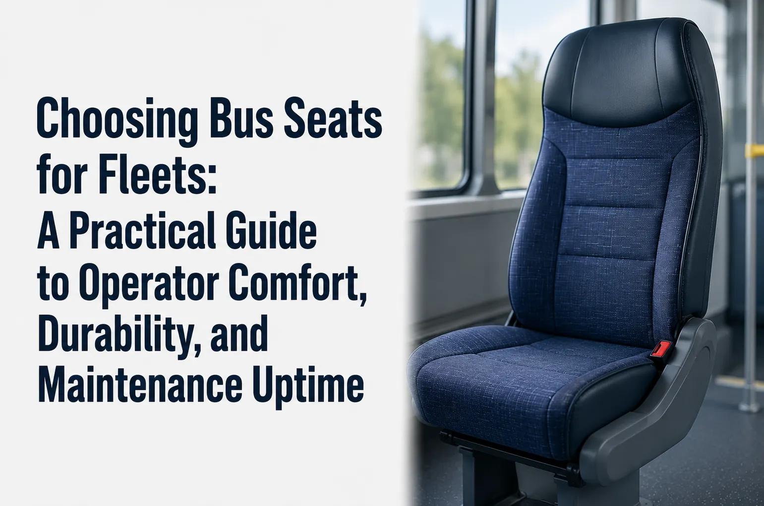 Choosing Bus Seats for Fleets: A Practical Guide to Operator Comfort, Durability, and Maintenance Uptime