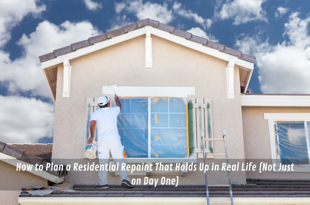 How to Plan a Residential Repaint That Holds Up in Real Life (Not Just on Day One)