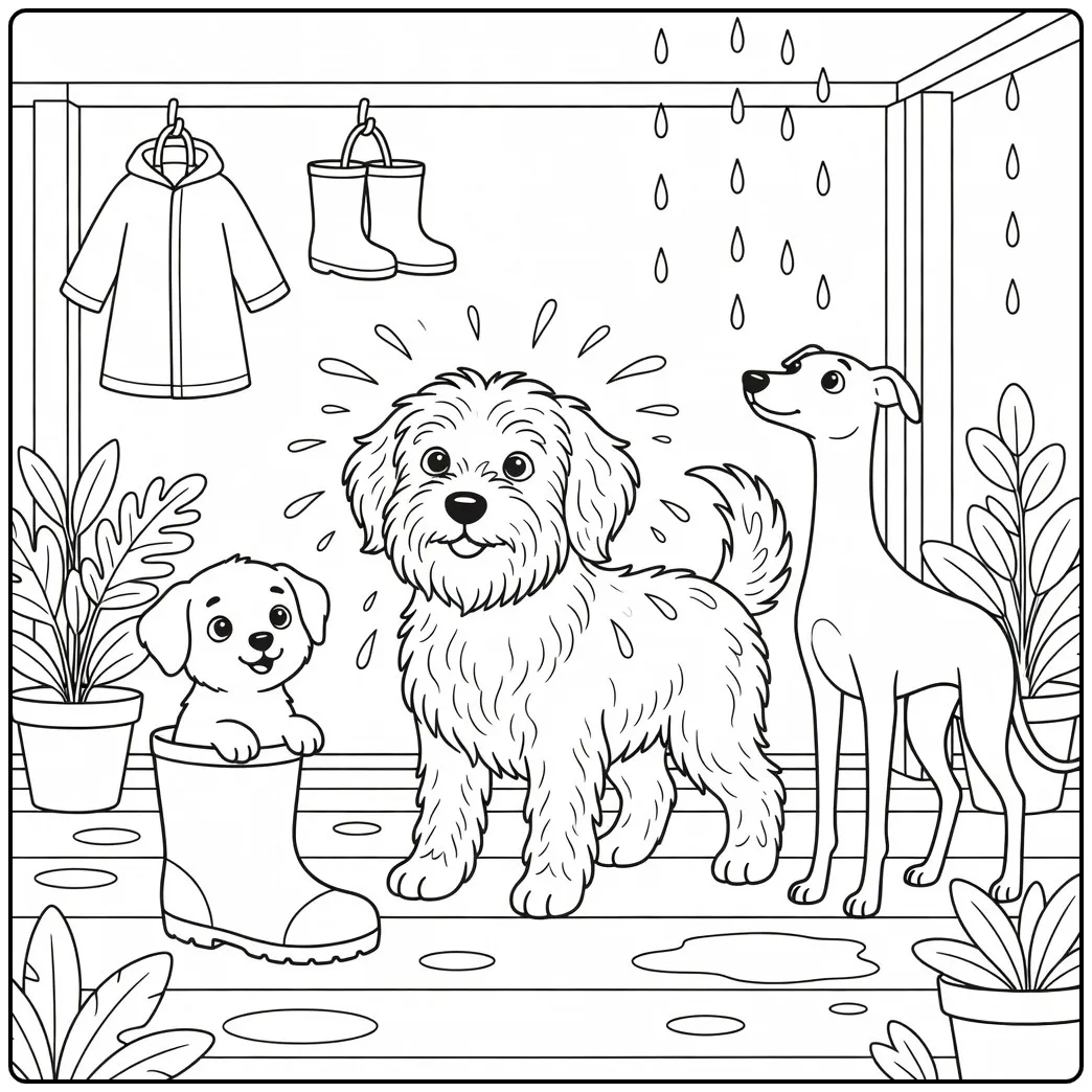 Cute Dog Coloring Pages for Dog Lovers of All Ages