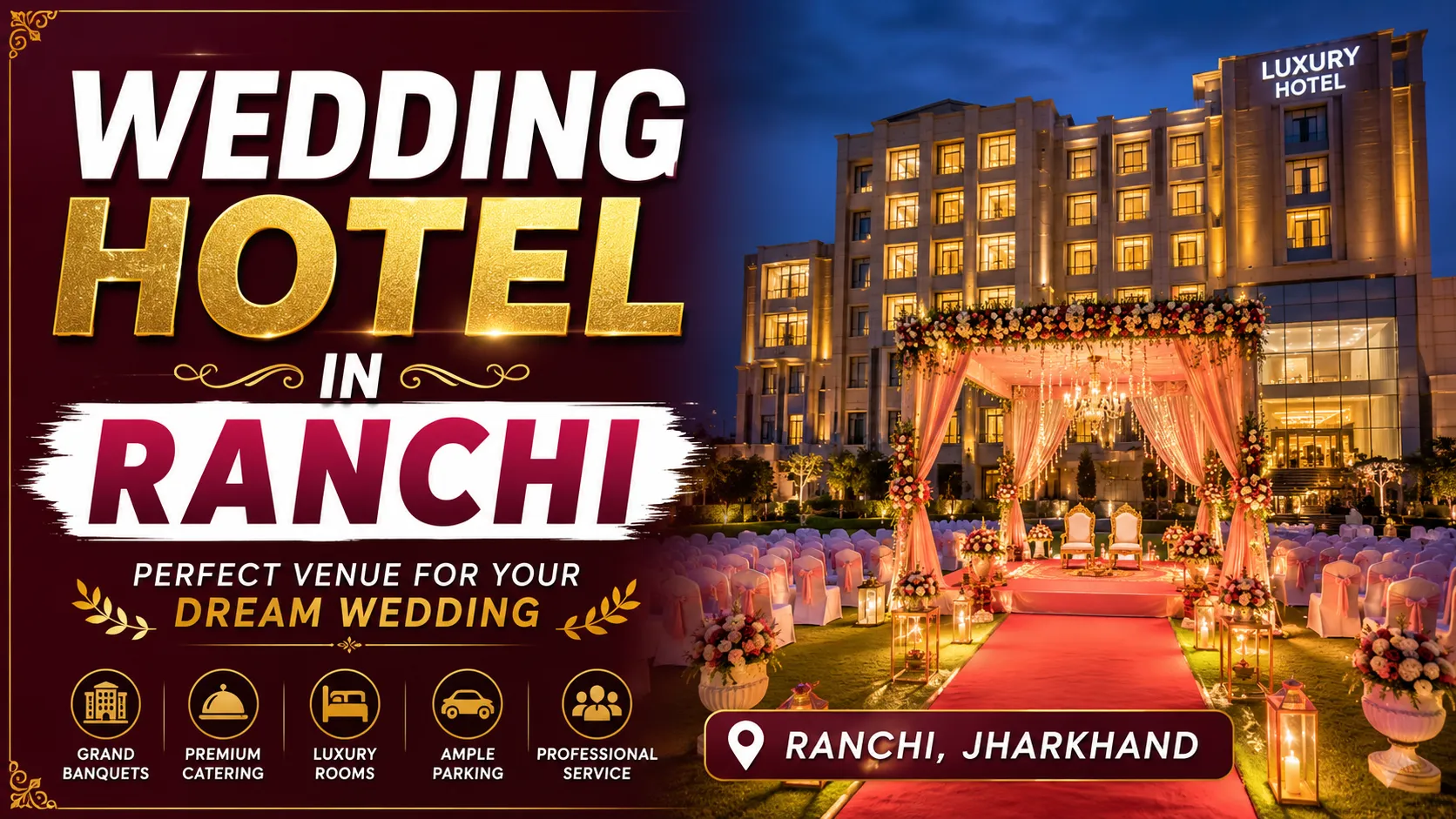 Stylish Wedding Celebrations Begin at Our Premium Hotel Spaces