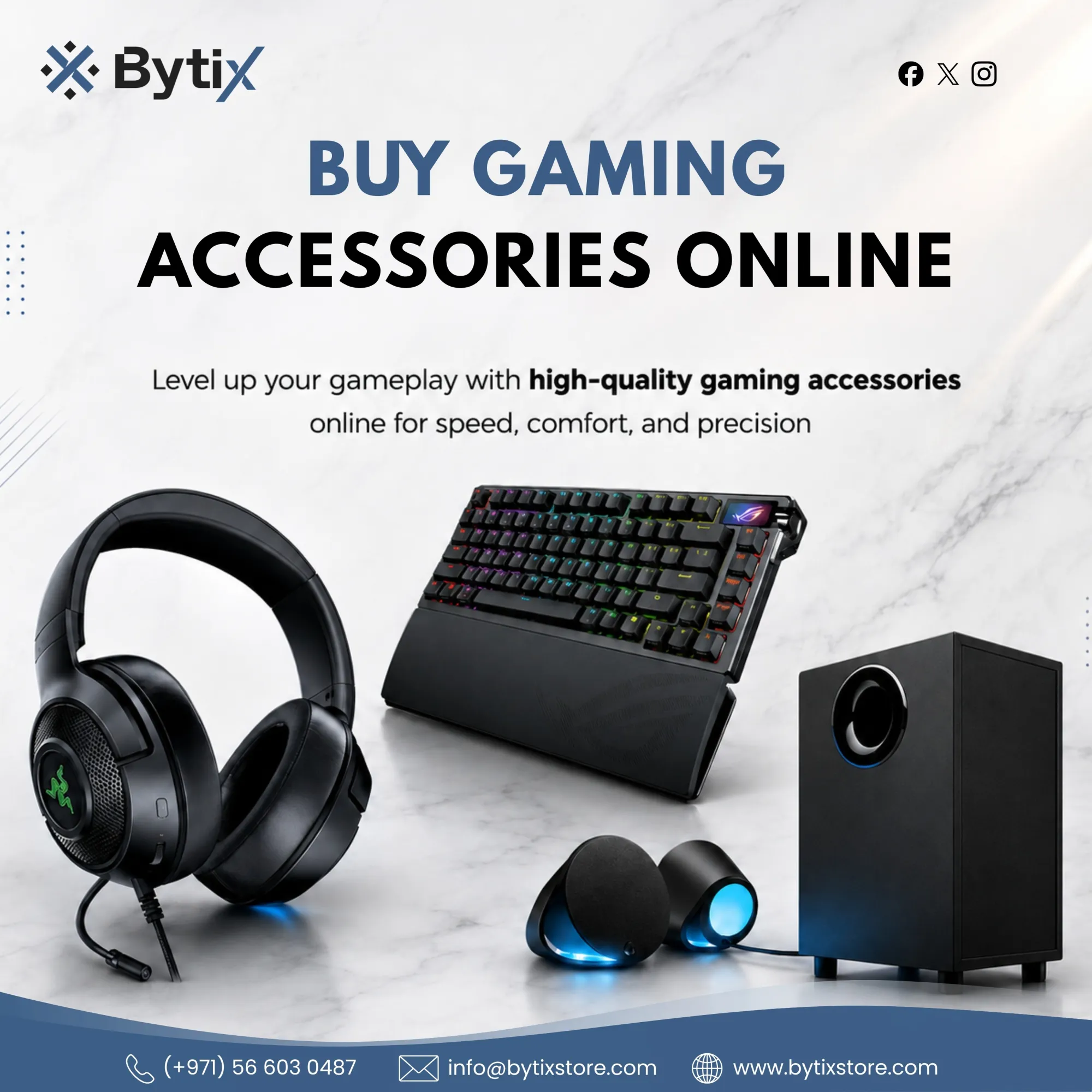 Buy Gaming Accessories Online in Dubai for Better Gameplay | Bytix Store