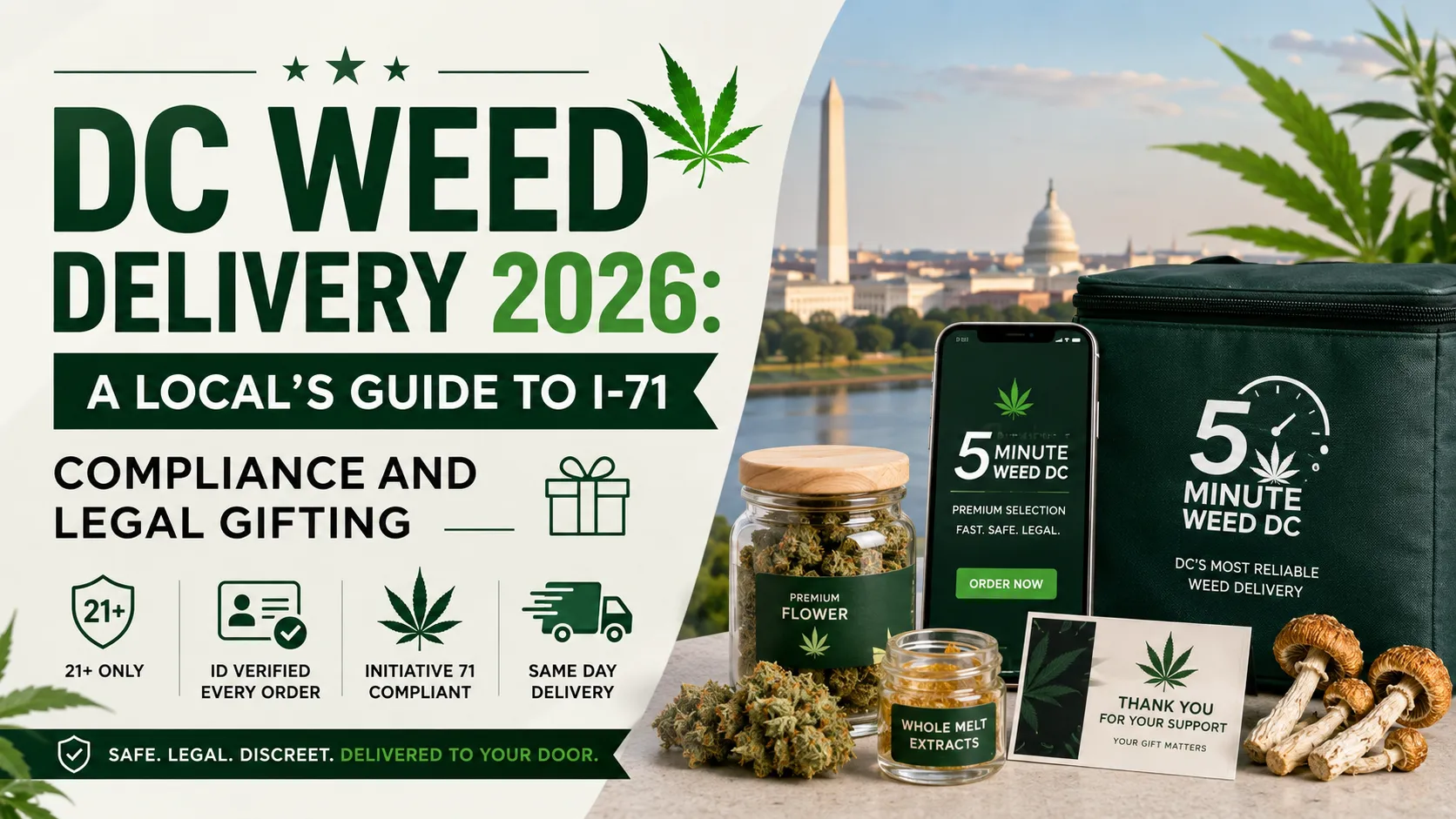 DC Weed Delivery 2026: A Local’s Guide to I-71 Compliance and Legal Gifting