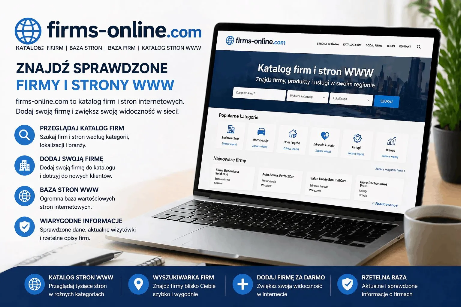 Katalog firm i baza stron dla firm, które chcą rosnąć online