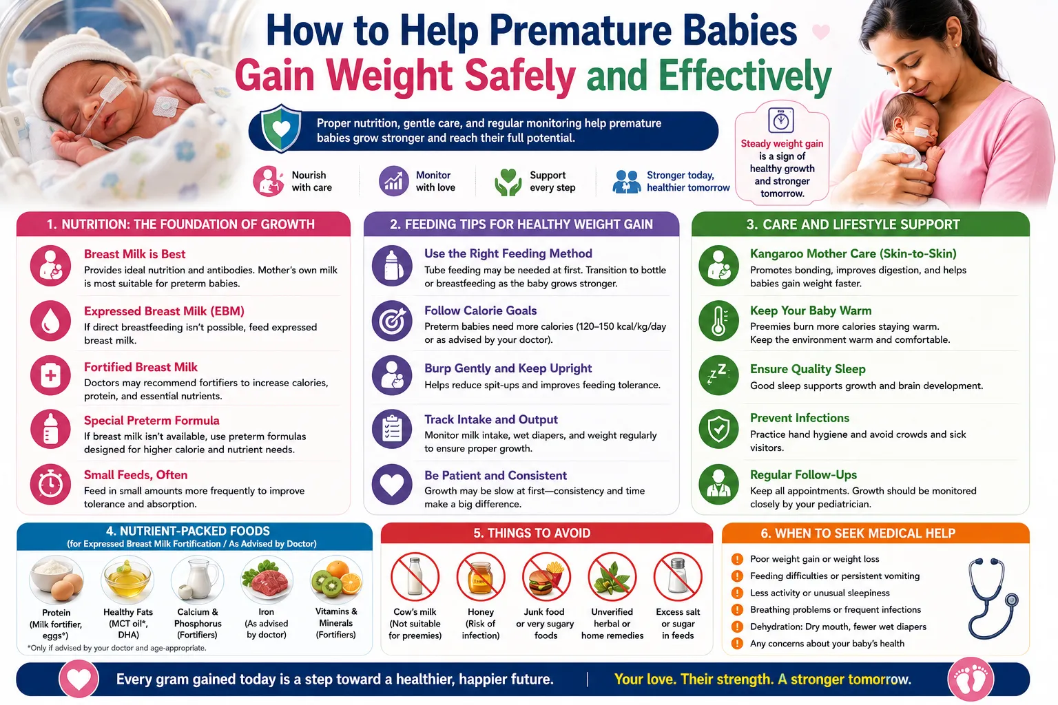 How to Help Premature Babies Gain Weight Safely and Effectively