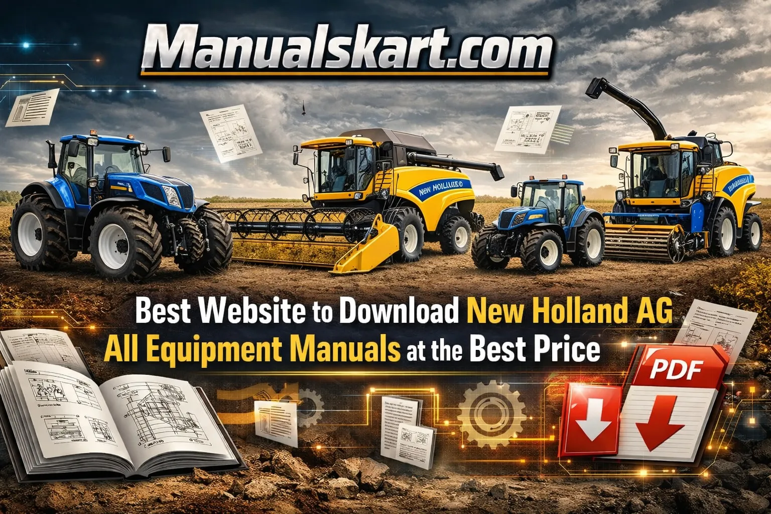 New Holland Equipment Manuals at Best Price for Mechanics and Owners