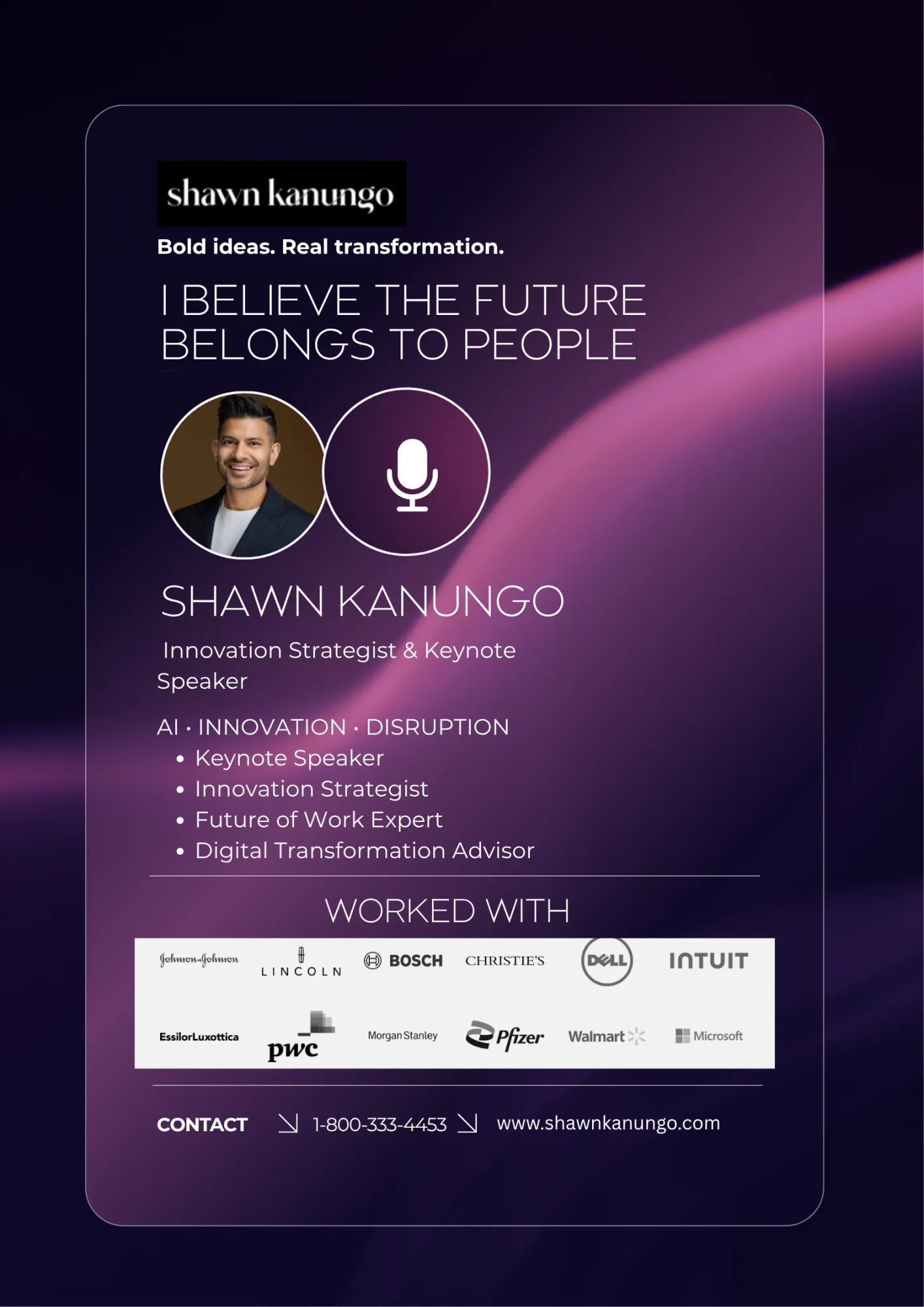 Best Disruption Keynote Speaker USA