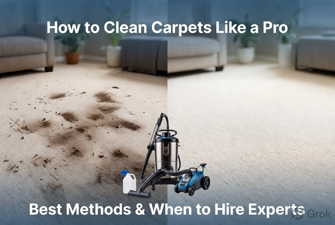 How to Clean Carpets Like a Pro: Best Methods & When to Hire Experts