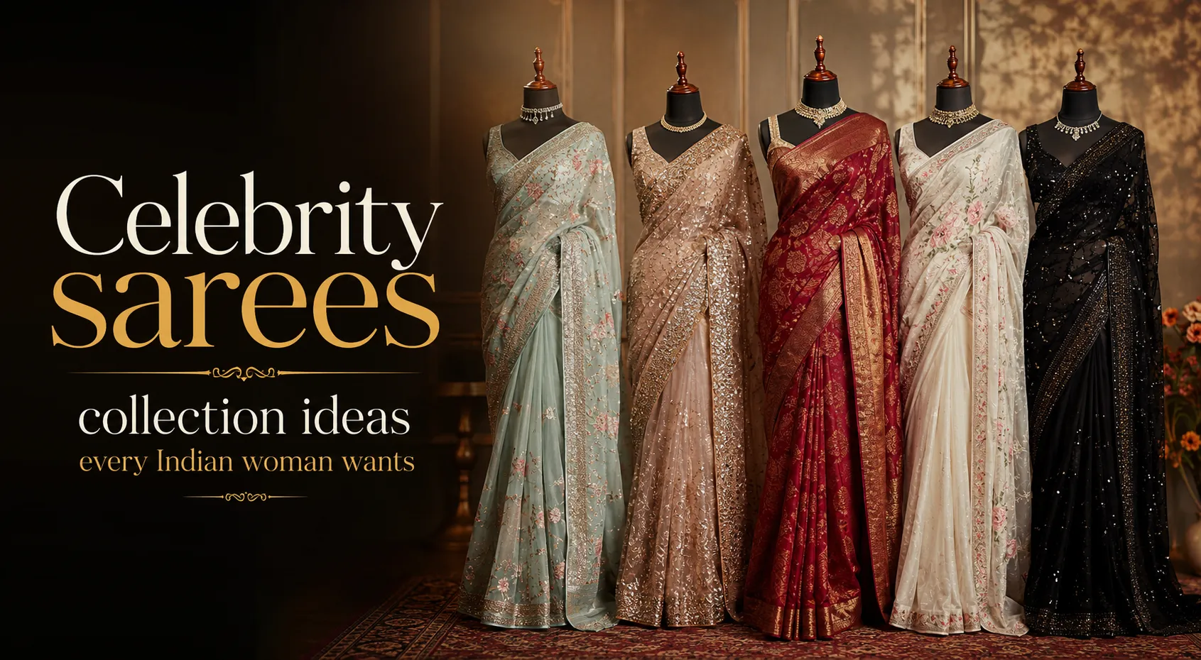 Celebrity sarees collection ideas every Indian woman wants