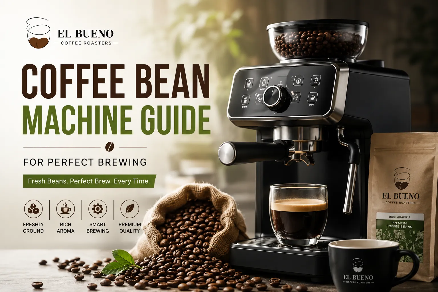 Coffee Bean Machine Guide for Perfect Brewing | El Bueno Coffee Roasters