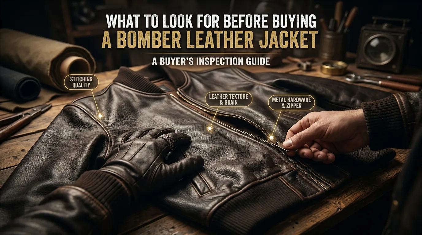 What to Look for Before Buying a Bomber Leather Jacket