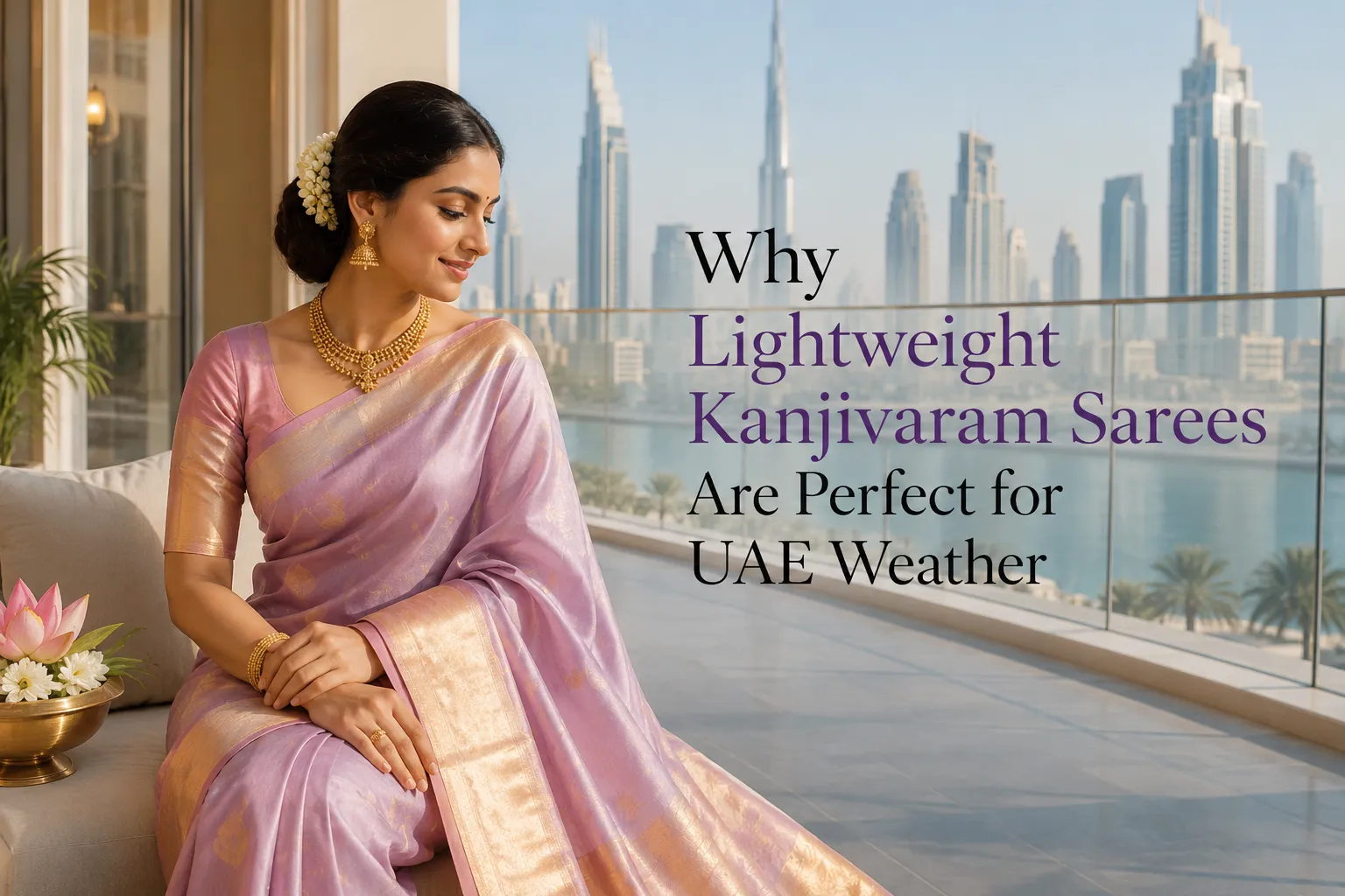 Why Lightweight Kanjivaram Sarees Are Perfect for UAE Weather