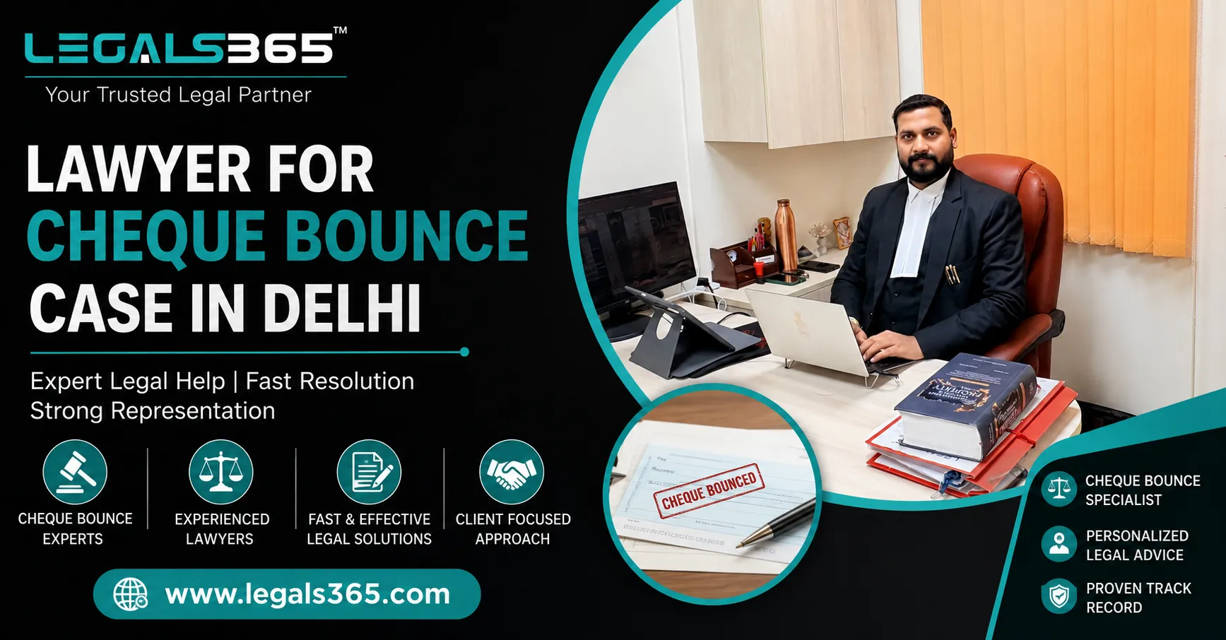 Best Lawyer for Cheque Bounce Case in Delhi for Financial Recovery Matters