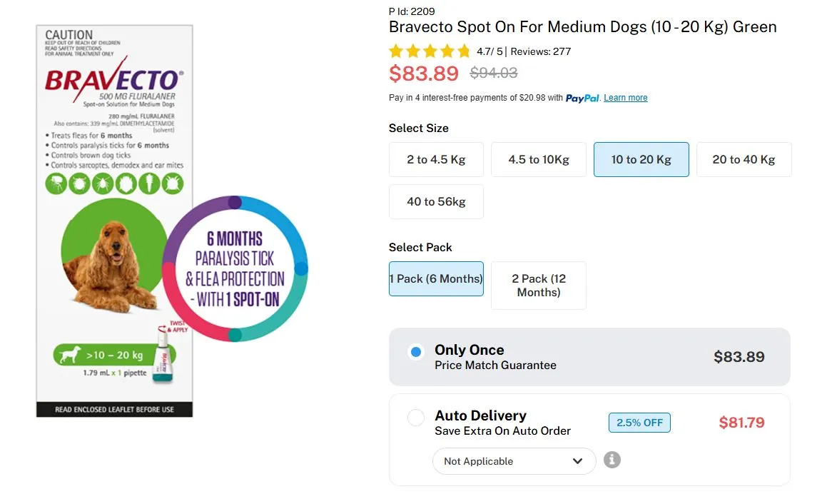 Bravecto Spot On for Medium Dogs – Complete Flea and Tick Protection Guide