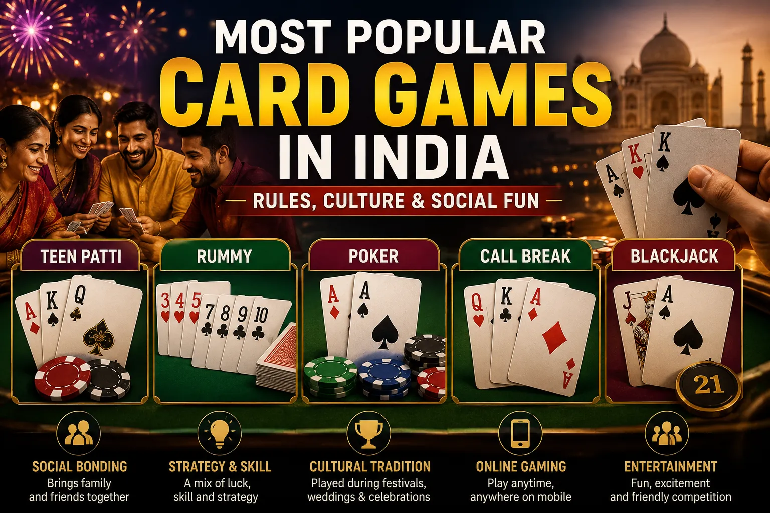 Easy and Popular Card Games Played Across India